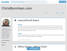 Tablet Screenshot of chrisburnham.com